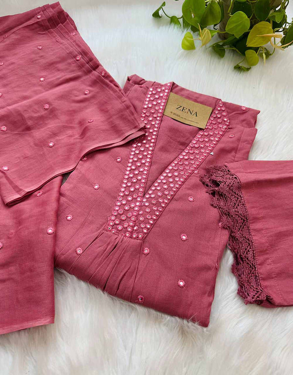 Ready to Wear Pure Cotton Anarkali Suit – Classic Comfort & Timeless Elegance ✨