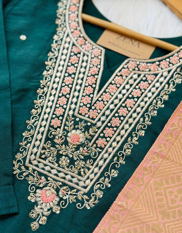 Ready-to-Wear Dola Silk Kurti Set ✨