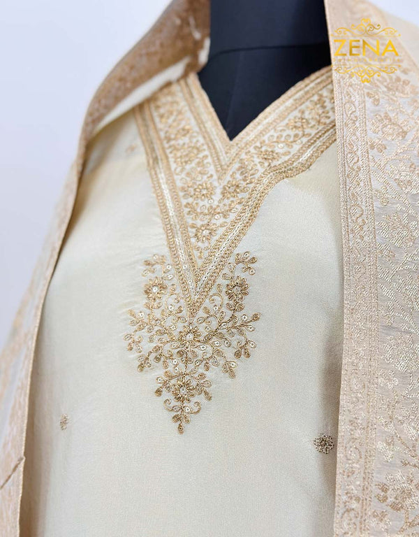 Tissue Silk Semi-Stitched Party Wear Suit - Glamorous Sophistication ๐