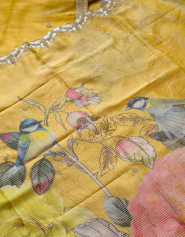 Premium Shimmer Tissue Party Wear Suit – Radiate Elegance & Grace ✨