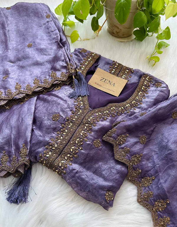 Ready-to-Wear Shimmer Silk Kurti Set – Effortless Glamour & Luxe Appeal ✨