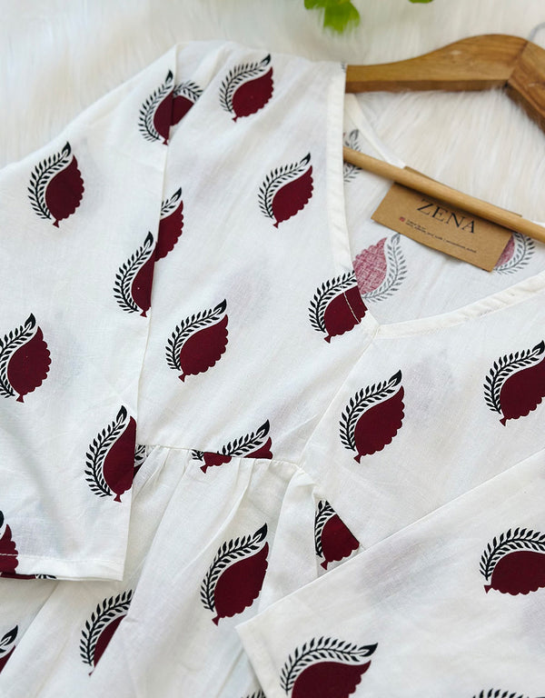 Ready-to-Wear Cotton Anarkali Co-ord Set – Graceful Comfort & Effortless Style ✨