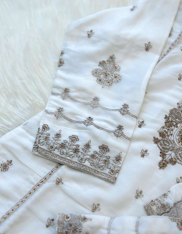 Shimmer Silk Ready-to-Wear Hand Work Kurti Set – Luxe Elegance & Timeless Charm ✨