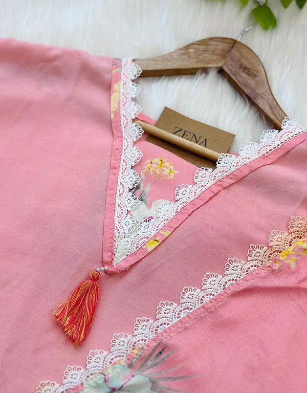 Semistitched Muslin Kurti Set ✨