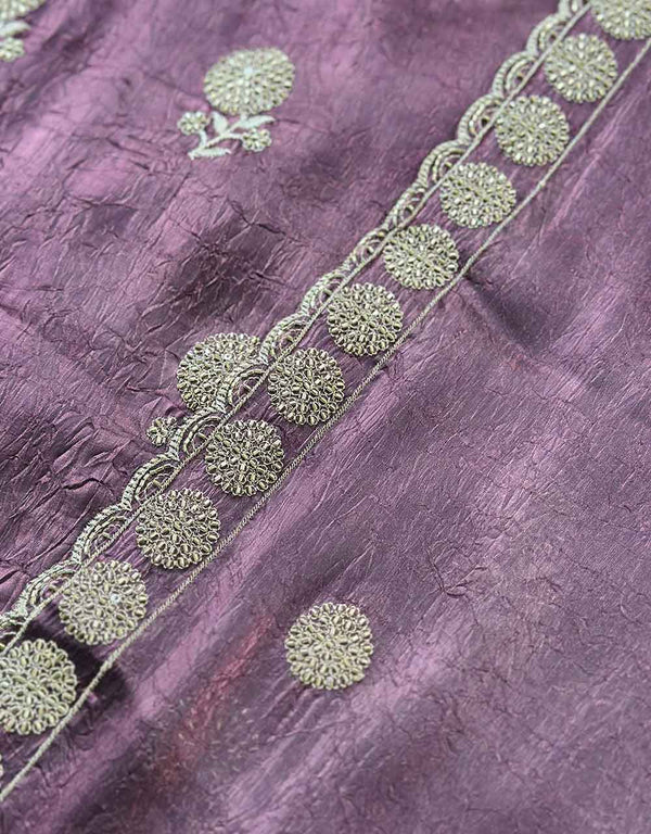 Unstitched Shimmer Silk Partywear Suit ✨