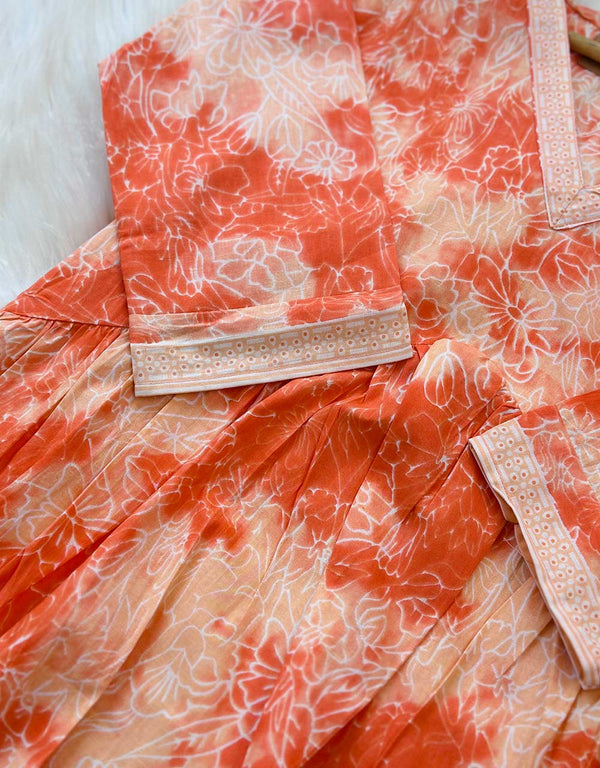 Ready-to-Wear Cotton Anarkali Co-ord Set – Effortless Elegance & Comfort🌟