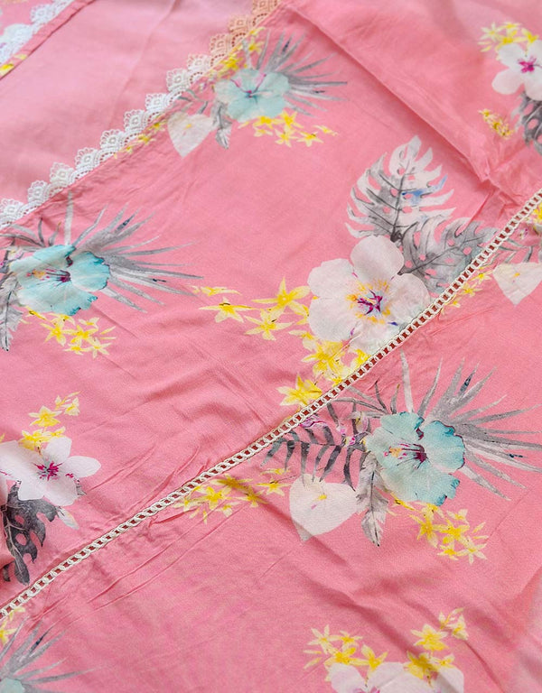 Semistitched Muslin Kurti Set ✨