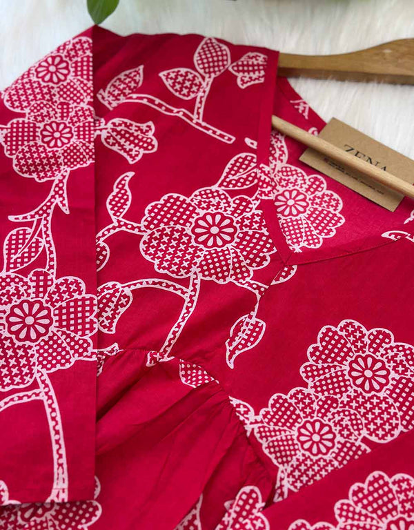 Ready-to-Wear Cotton Anarkali Co-ord Set – Timeless Elegance with Ultimate Comfort ✨