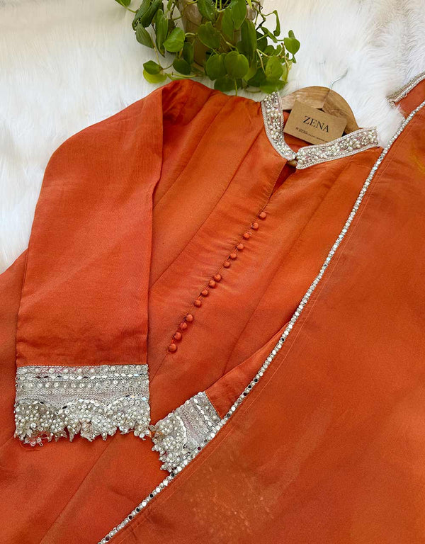 Ready-to-Wear Tissue Silk Kurti Set ✨