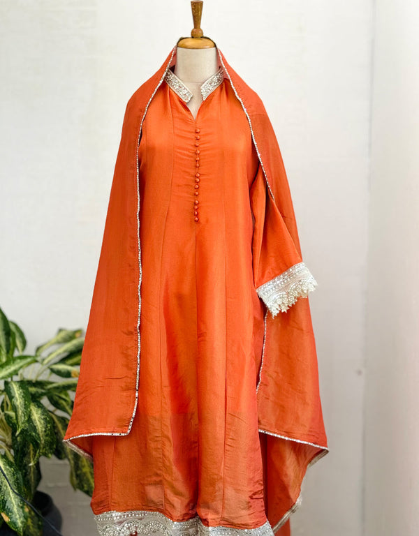 Ready-to-Wear Tissue Silk Kurti Set ✨