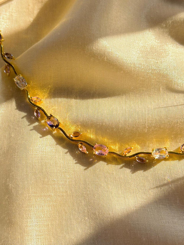 Anti-Tarnish Stainless Steel Tulip Necklace
