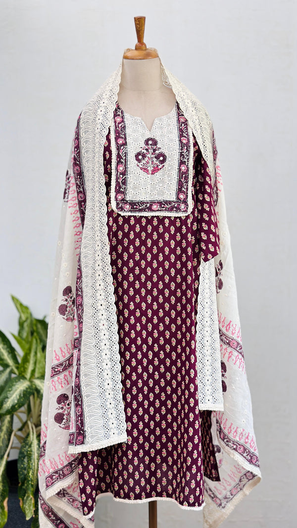 Pure cotton Hacoba kurti set