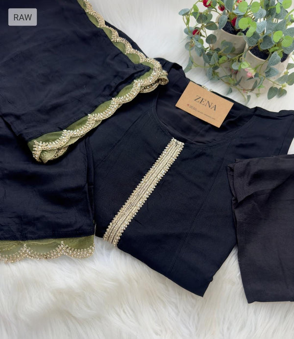 Premium Roman Silk Anarkali