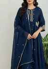 Premium Mul Chanderi Handwork Anarkali Set