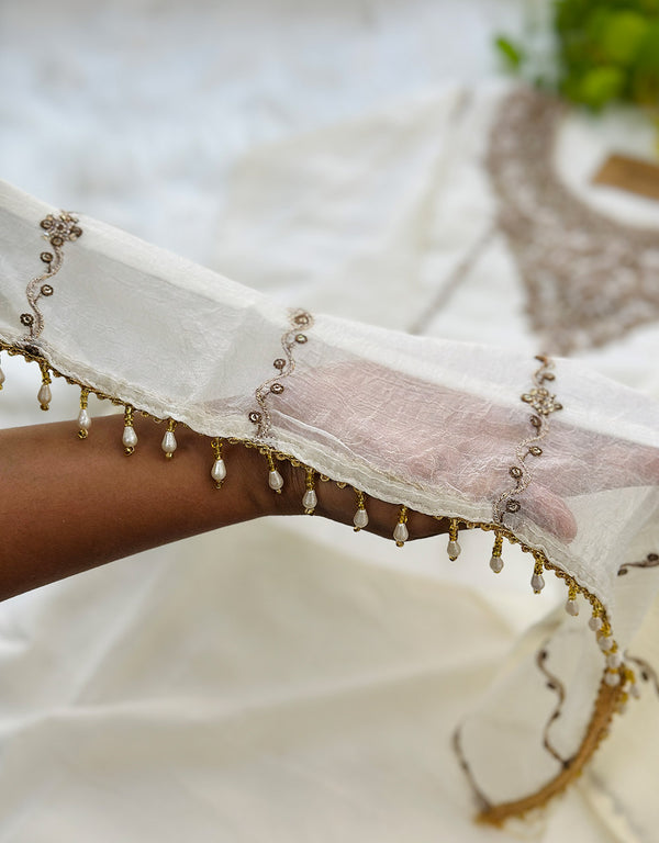 Shimmer Silk Ready-to-Wear Kurti Set with Sharara Bottom ✨