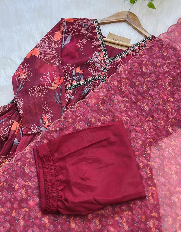 Chinnon Anarkali Kurti Set ✨