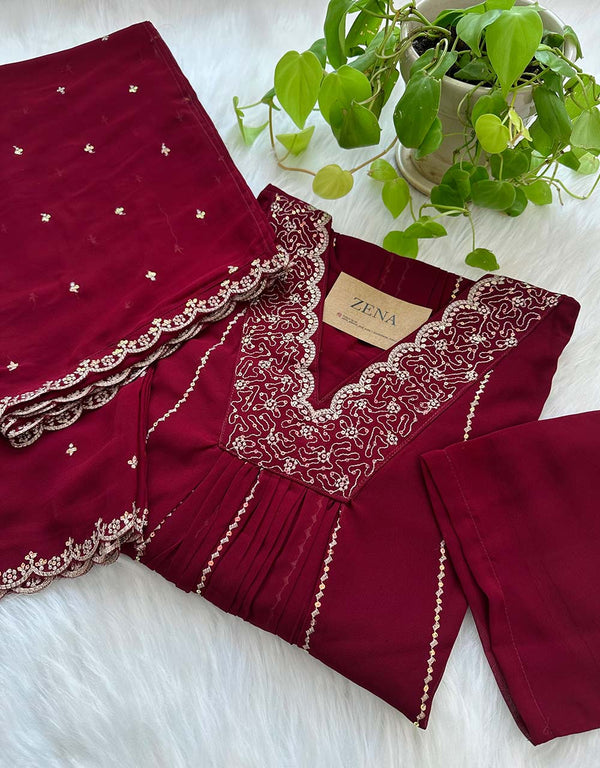 Georgette Anarkali Kurti Set β Timeless Elegance π