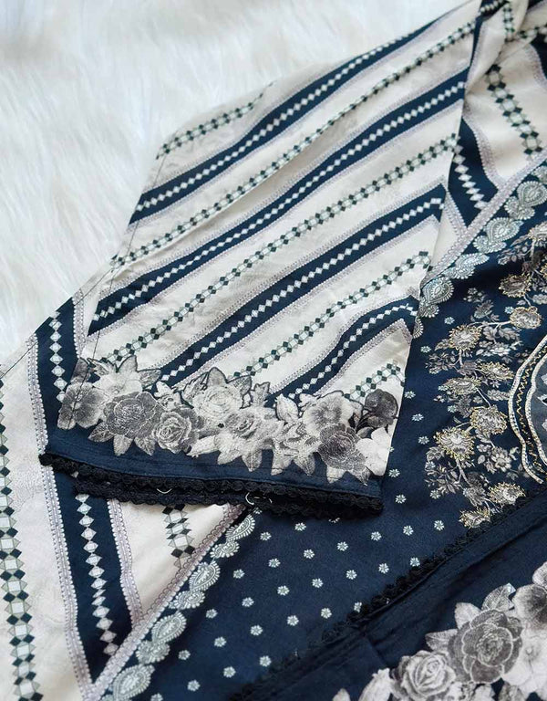 Semi-Stitched Muslin Partywear Suit β Grace Meets Glamour π