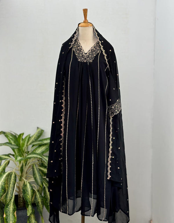 Georgette Anarkali Kurti Set β Timeless Elegance π