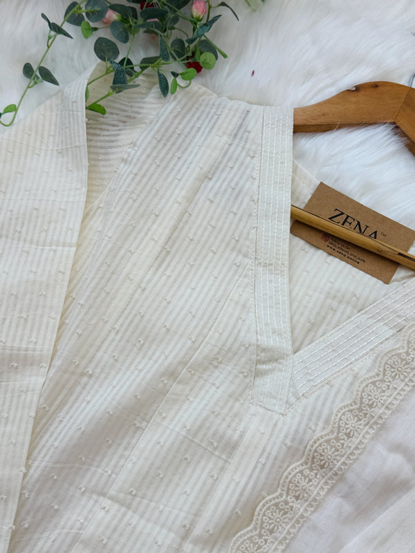 Premium Mul Cotton A-Line Kurti Set – Elegant Ethnic Wear