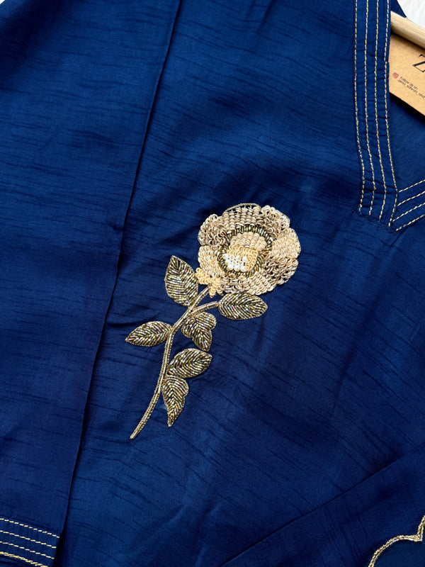 ✨ Pure Dola Silk Handwork Kurti Set ✨