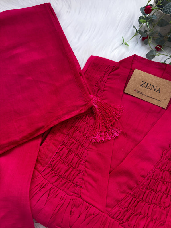 ๐ธ Pure Cotton Anarkali Set ๐ธ