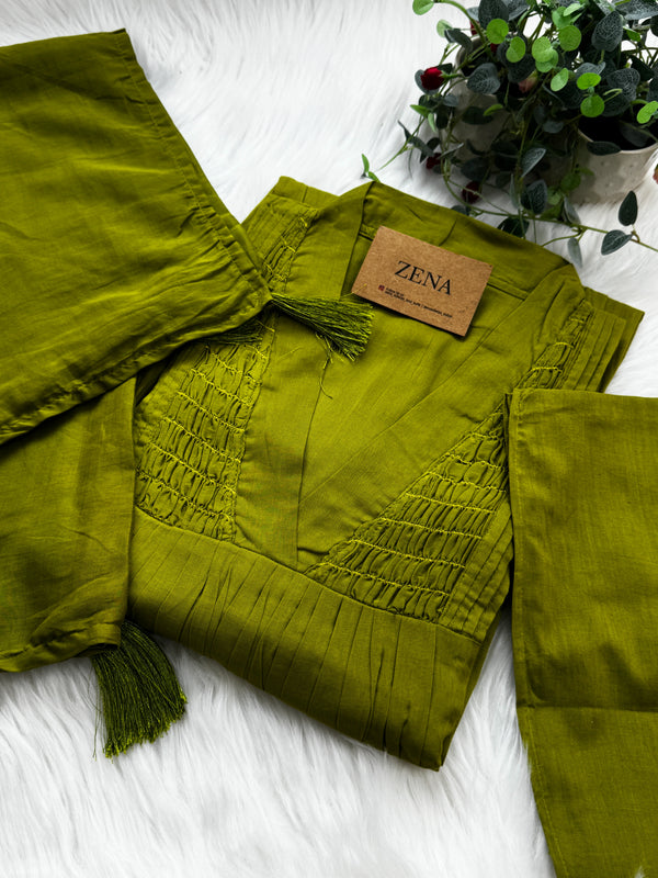 ๐ธ Pure Cotton Anarkali Set ๐ธ