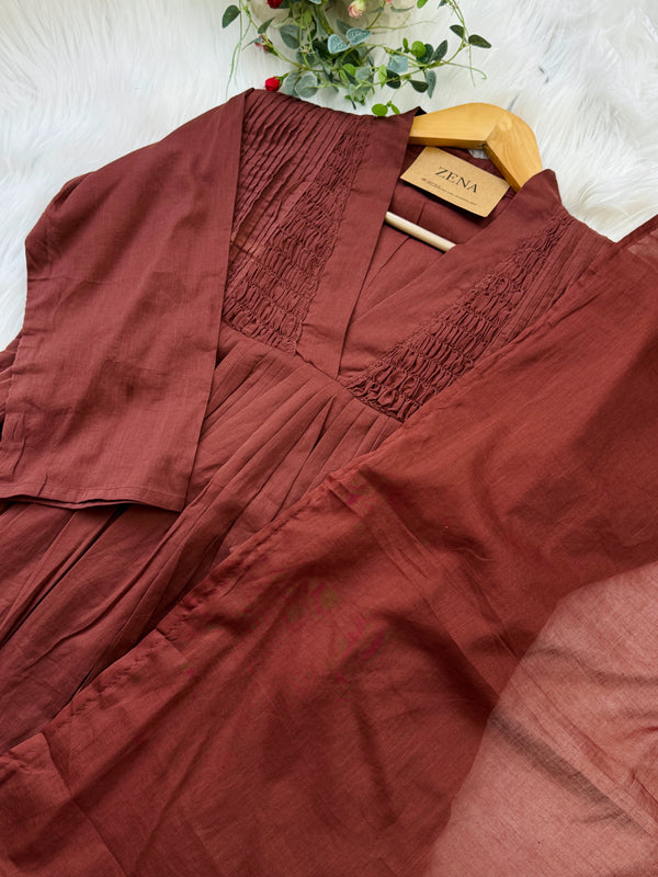 🌸 Pure Cotton Anarkali Set 🌸