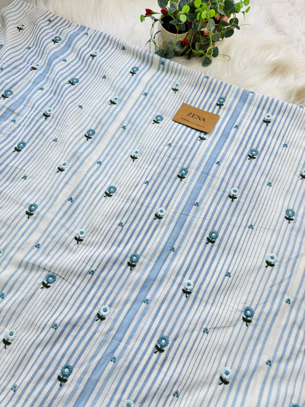 Unstitched Pure Cotton Kurti Set โ Top, Bottom & Dupatta ๐ฟ