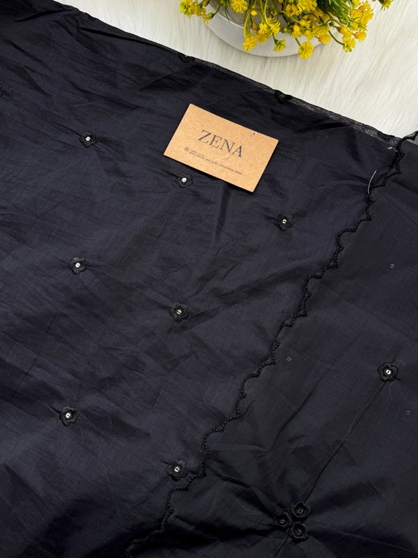 Premium Mul Chanderi Embroidered Unstitched Suit – Redefining Ethnic Elegance