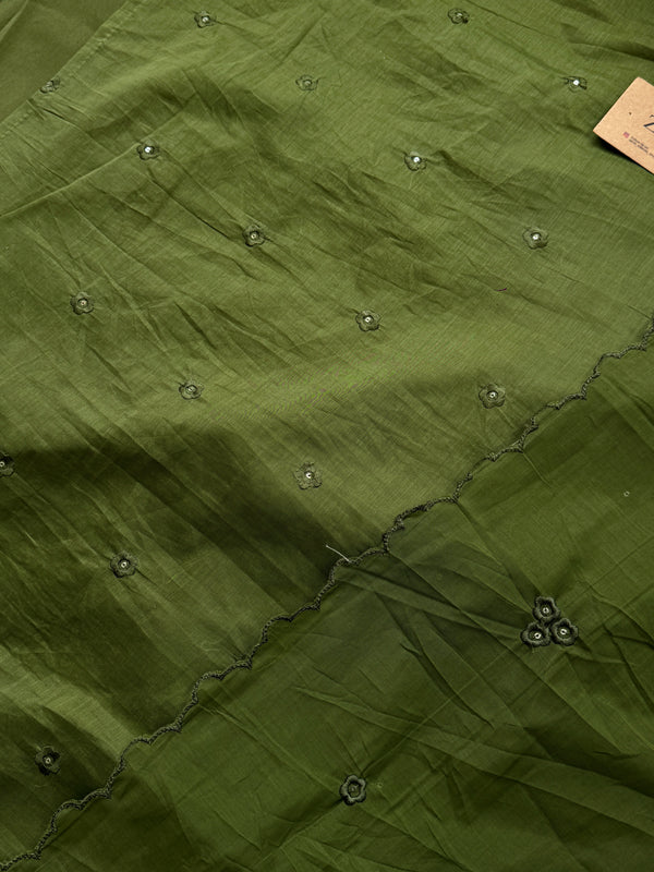 Premium Mul Chanderi Embroidered Unstitched Suit – Redefining Ethnic Elegance