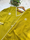 Pure Cotton Embroidered Kurti Set 🌿