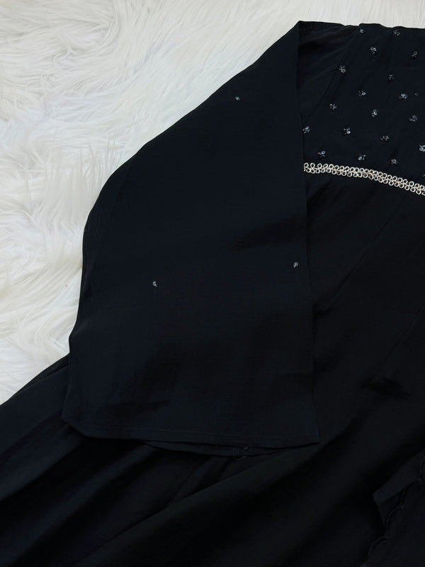 ✨ Glass Chanderi Hand-Detailed Anarkali Set ✨