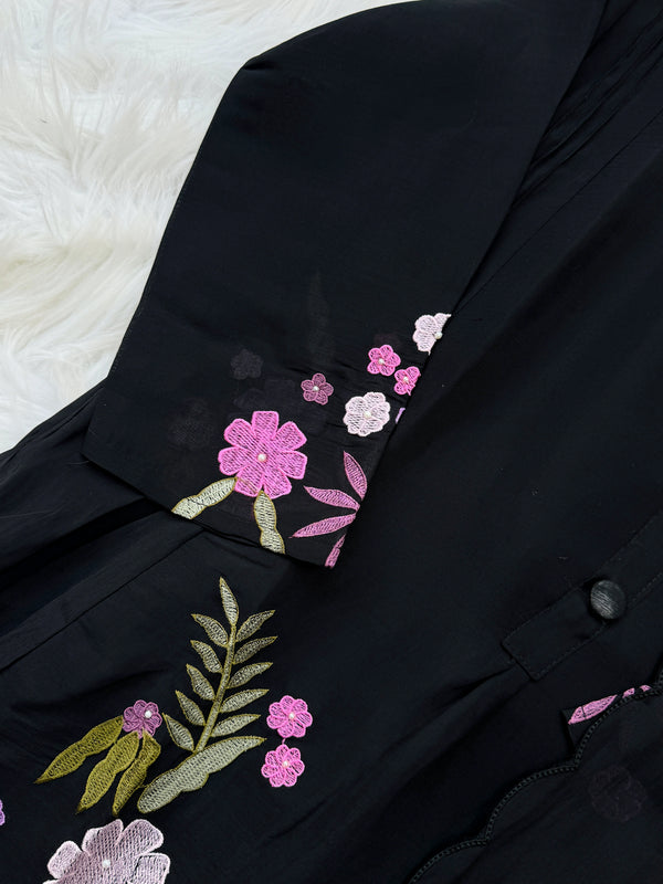 ✨ Mul Chanderi Embroidered Anarkali Set ✨