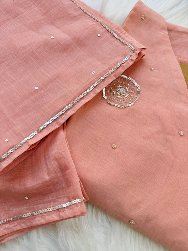 ✨ Premium Mul Chanderi Embroidered Kurti Set ✨