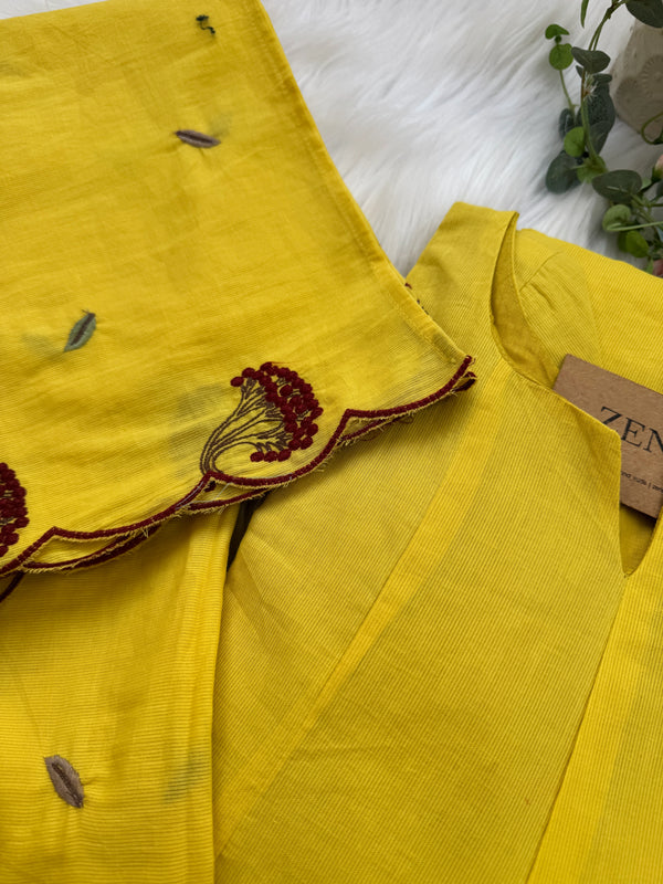 ✨ Pure Mul Cotton Embroidered Anarkali Set ✨