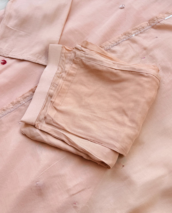 ✨ Premium Mul Chanderi Hand Detailed Kurti Set ✨