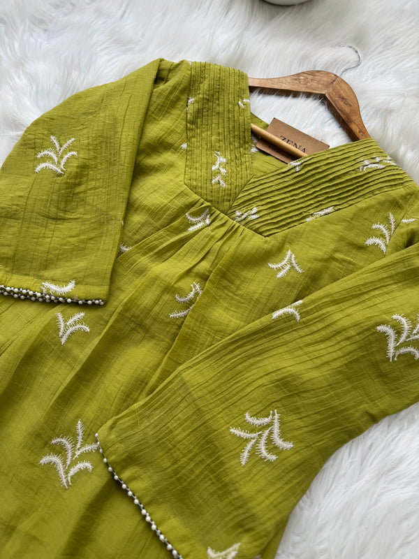 Ready-to-Wear Premium Crushed Rayon Anarkali Suit ๐