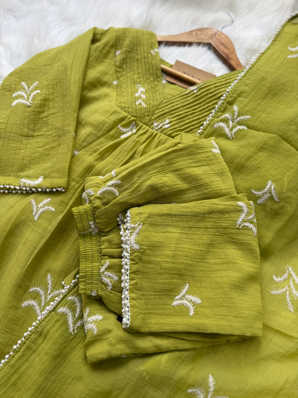 Ready-to-Wear Premium Crushed Rayon Anarkali Suit ๐