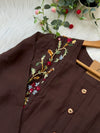 ✨ Glass Chanderi Embroidered Kurti Set ✨