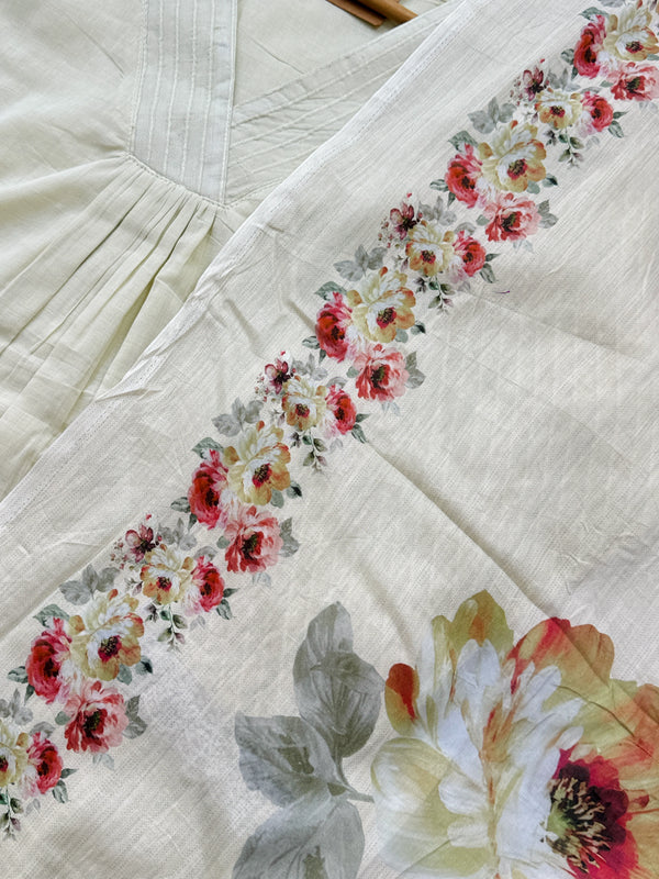 ✨ Mul Cotton Embroidered Kurti Set ✨
