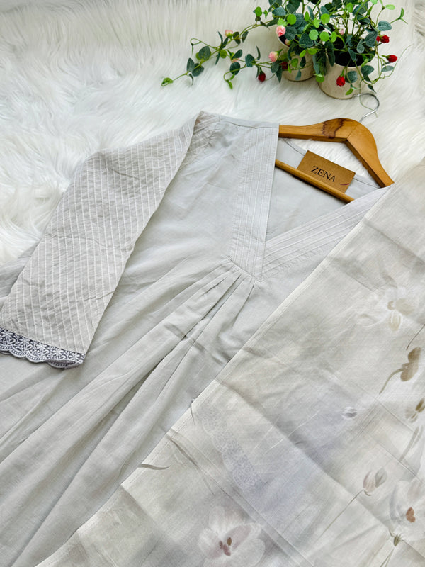✨ Mul Cotton Embroidered Kurti Set ✨