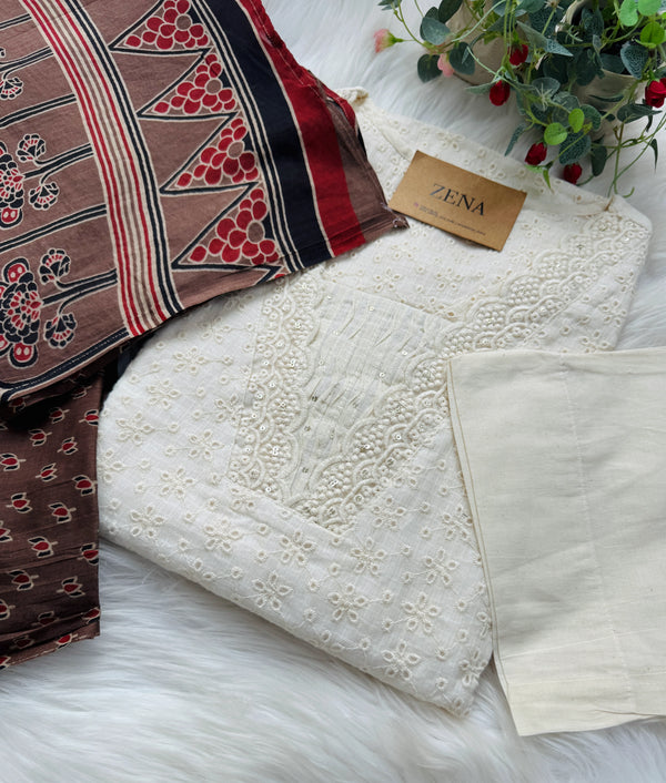 ✨ Pure Cotton Hakoba Kurti Set ✨