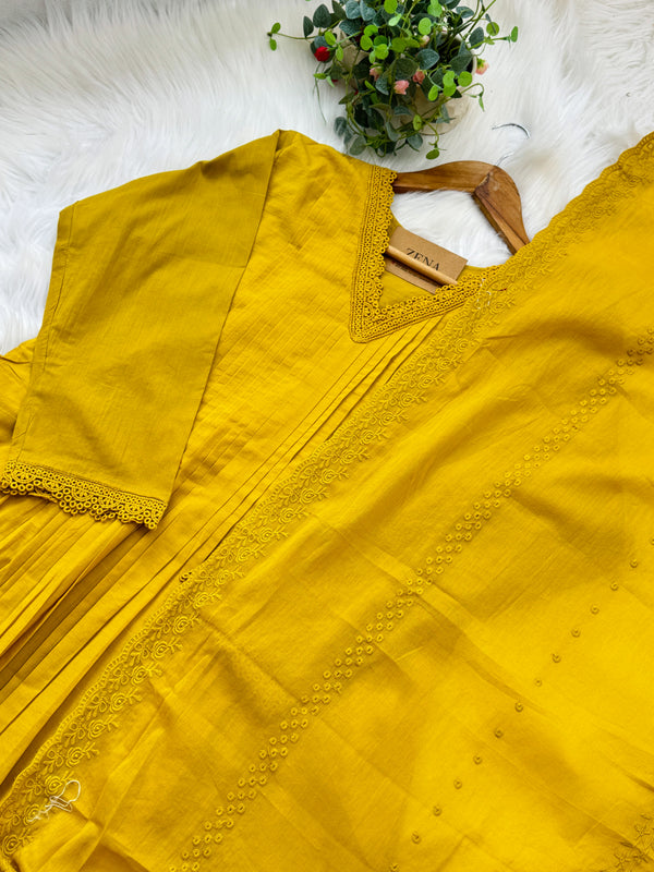 ✨ Mul Cotton Anarkali Set ✨