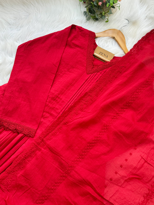 ✨ Mul Cotton Anarkali Set ✨
