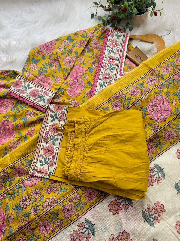 ✨ Pure Cotton Anarkali Set ✨