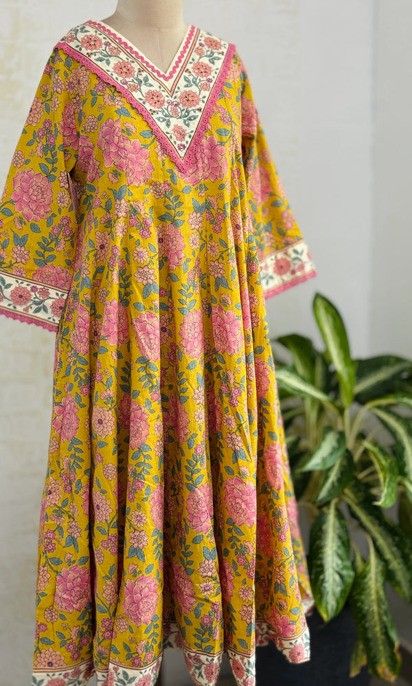 ✨ Pure Cotton Anarkali Set ✨