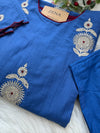 ✨ Premium Mul Chanderi Hand-Detailed Kurti Set ✨