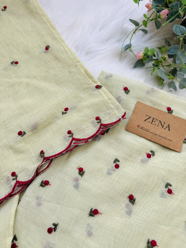 Mul Chanderi Embroidered Unstitched Suit – Redefining Ethnic Elegance