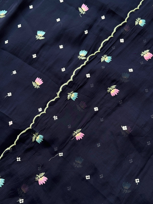 ✨ Malai Chanderi Unstitched Suit ✨